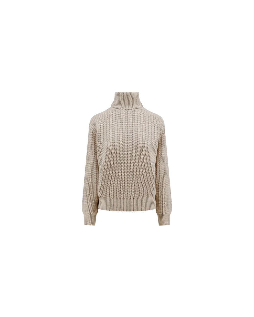 Brunello Cucinelli Black Wool Silk Turtleneck Sweater Brun2429"