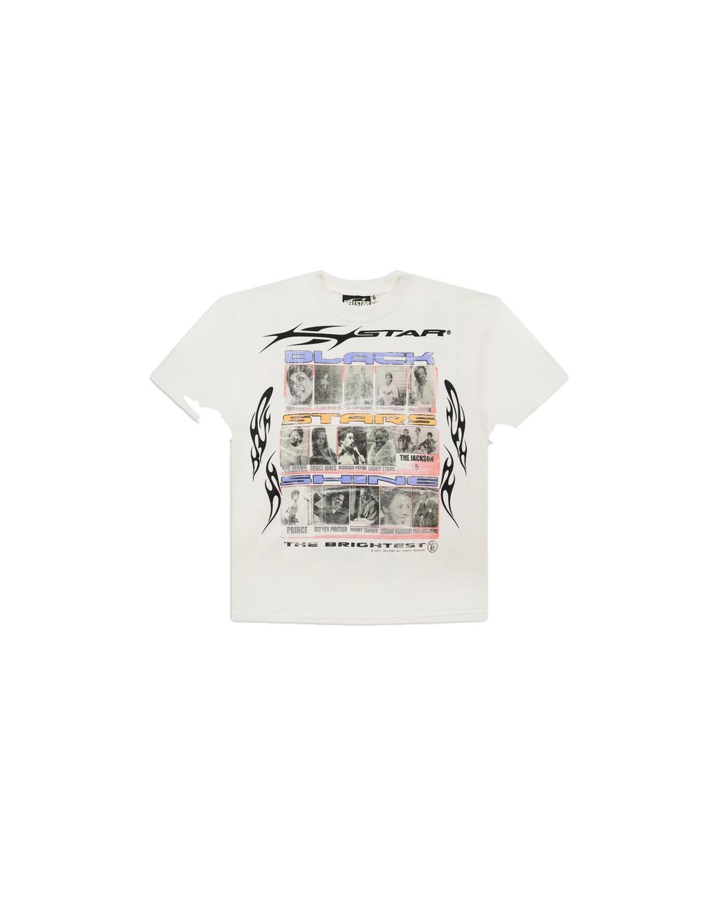HELLSTAR Black Stars T-Shirt Hsr044" for men