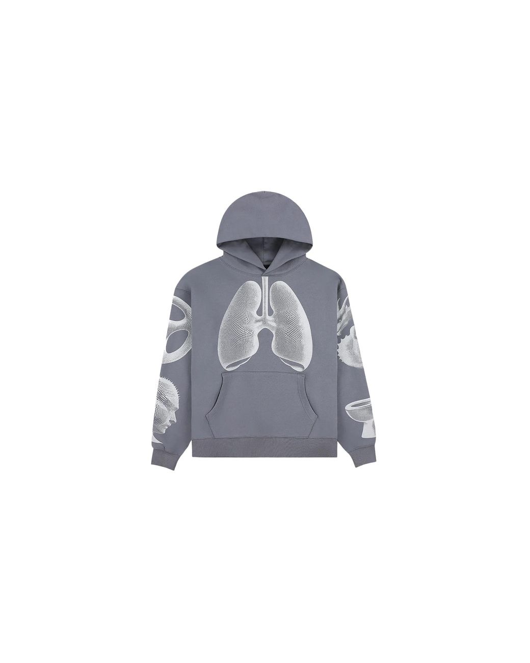 Pleasures Black Dysfunction Pullover Hoodie P26Sp014-Gry" for men