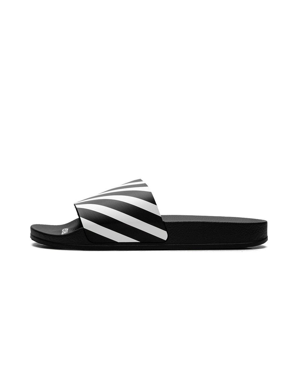 Off-White c/o Virgil Abloh Black Diag Slides Omic011C99Mat0011001" for men