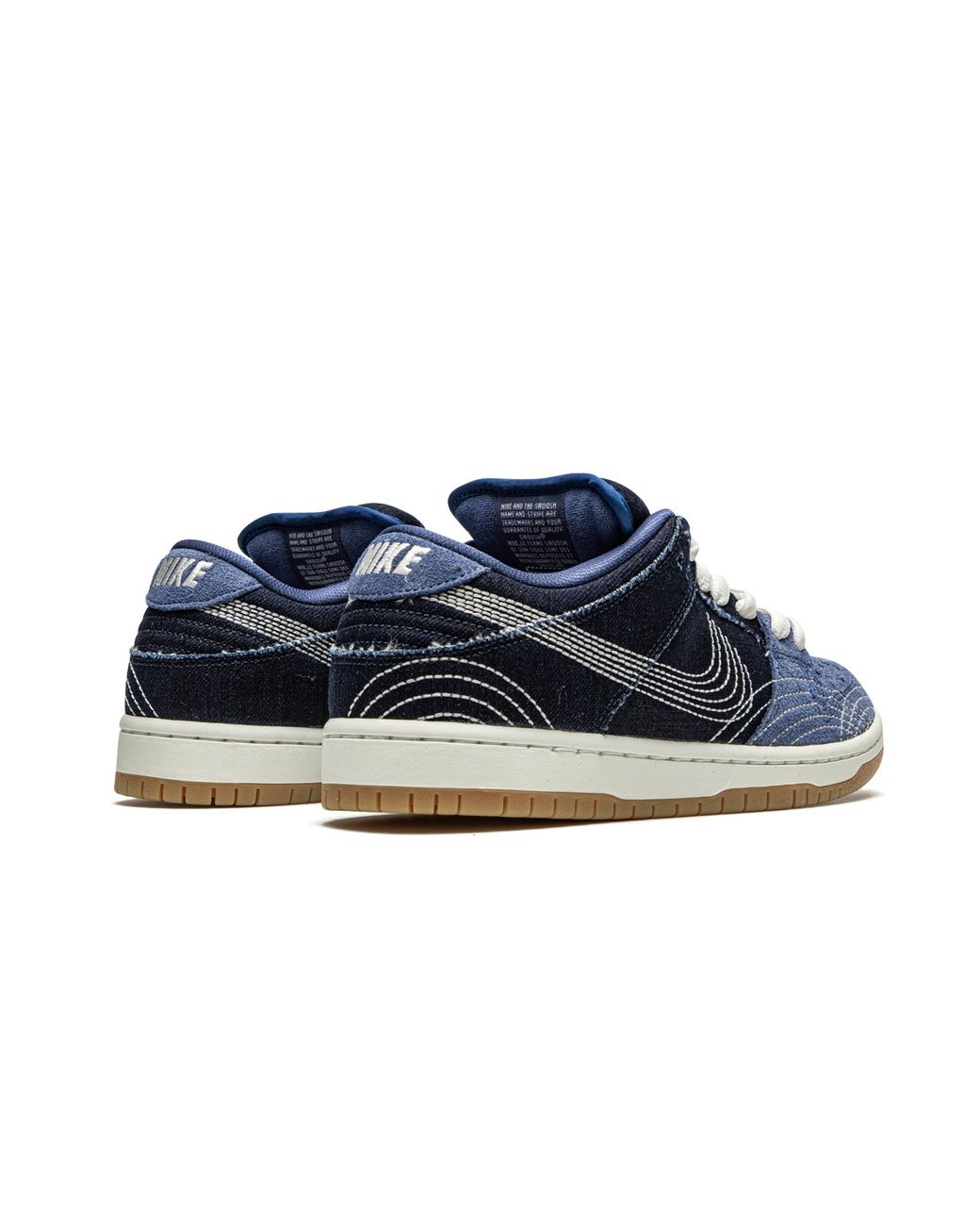 Nike Blue Sb Dunk Low "Sashiko Denim" Cv0316 400" for men