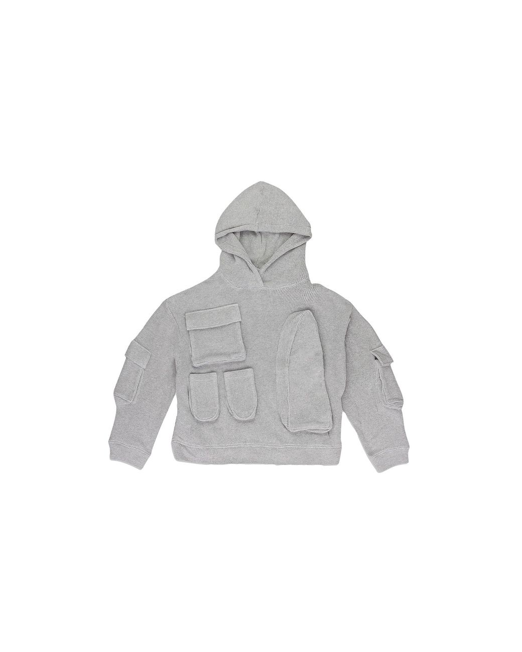 Who Decides War Black Multi Pocket Sweatshirt 11100300021Aw23" for men