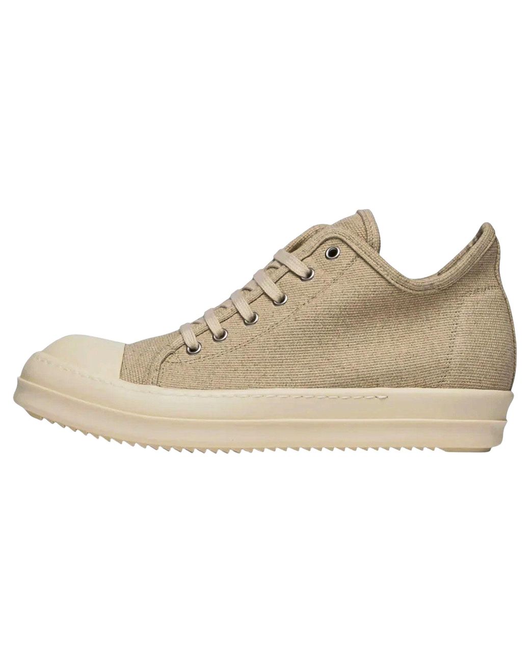 Rick Owens Black Denim Low "Natural Milk" Du01F4802 Hcvs 2111" for men