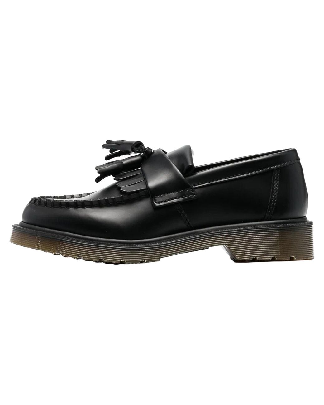 Dr. Martens Black Adrian Smooth Leather Tassel Loafers 14573001" for men