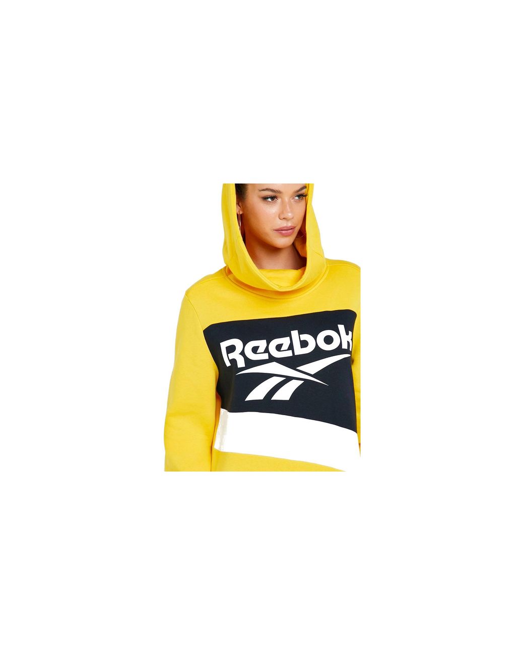 Reebok Yellow Classics Vector Hooded Dress "Toxic" Eb5142"