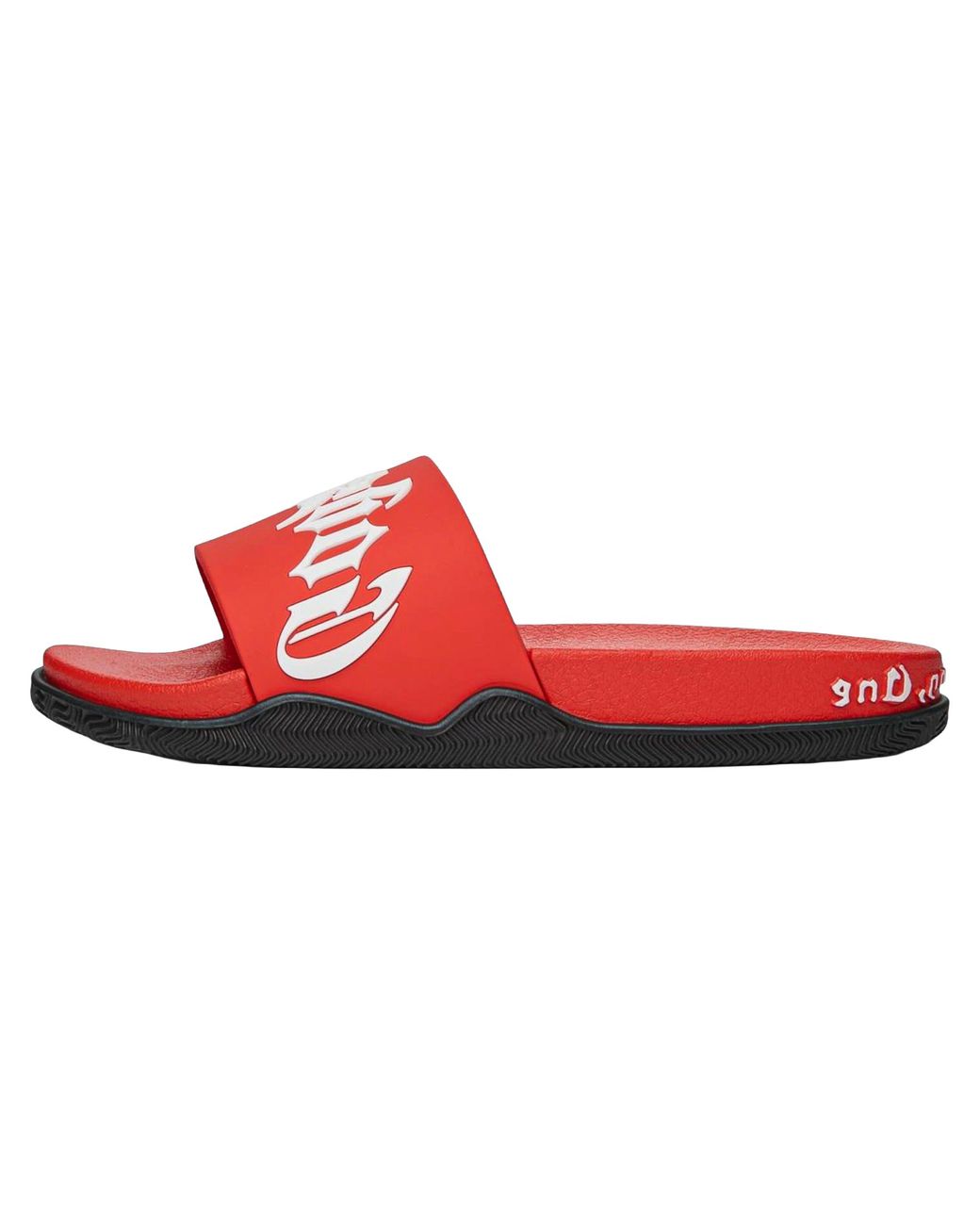 GODSPEED NEW YORK Red Og Logo Slides V2 Gs584" for men
