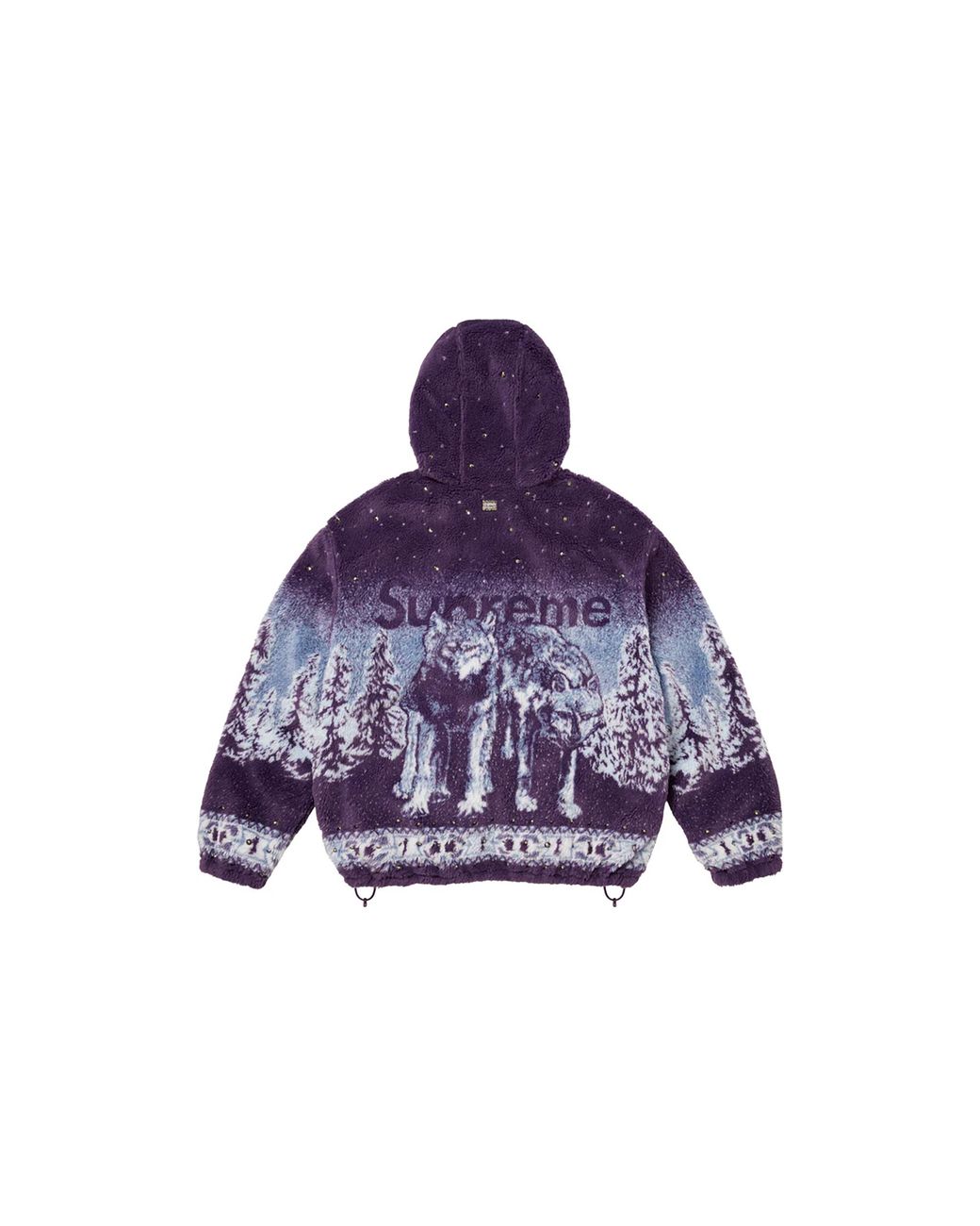 Supreme Blue B.B. Simon Reversible Hooded Fleece Jacket "Fw25