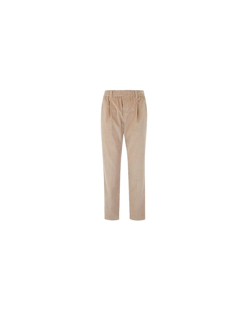 Brunello Cucinelli Black Cotton Relaxed Trousers Brun2714"