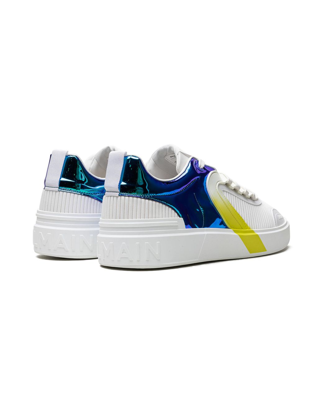 Balmain Black B Court Trainer Low "Volt" Ym0Vi292Tmmp" for men
