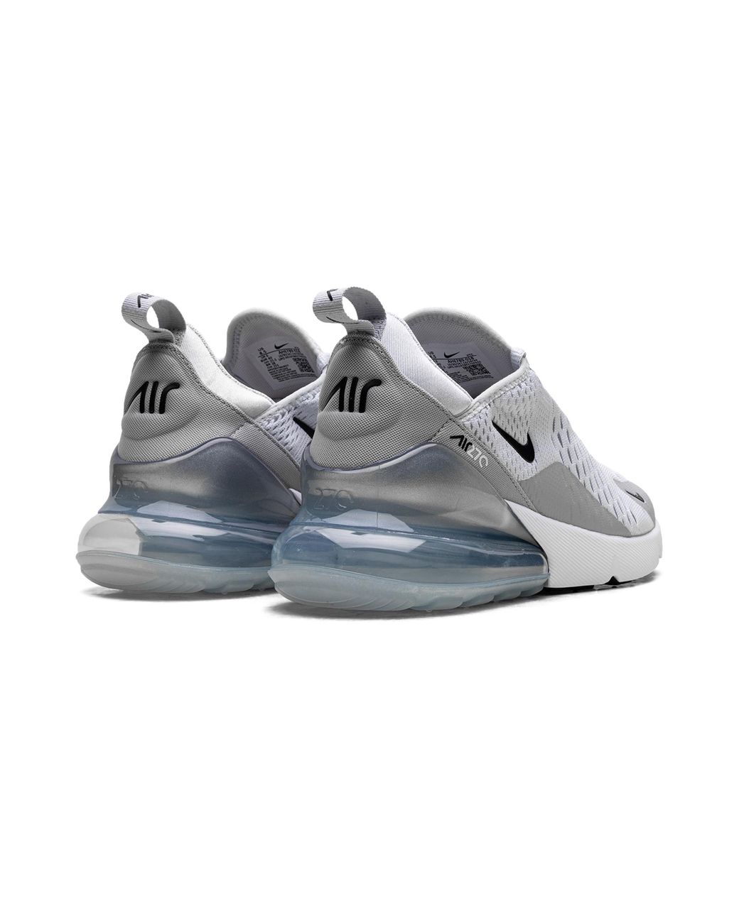 Nike Black Air Max 270 "Pure Platinum Light Smoke Metallic" Ah6789 018"