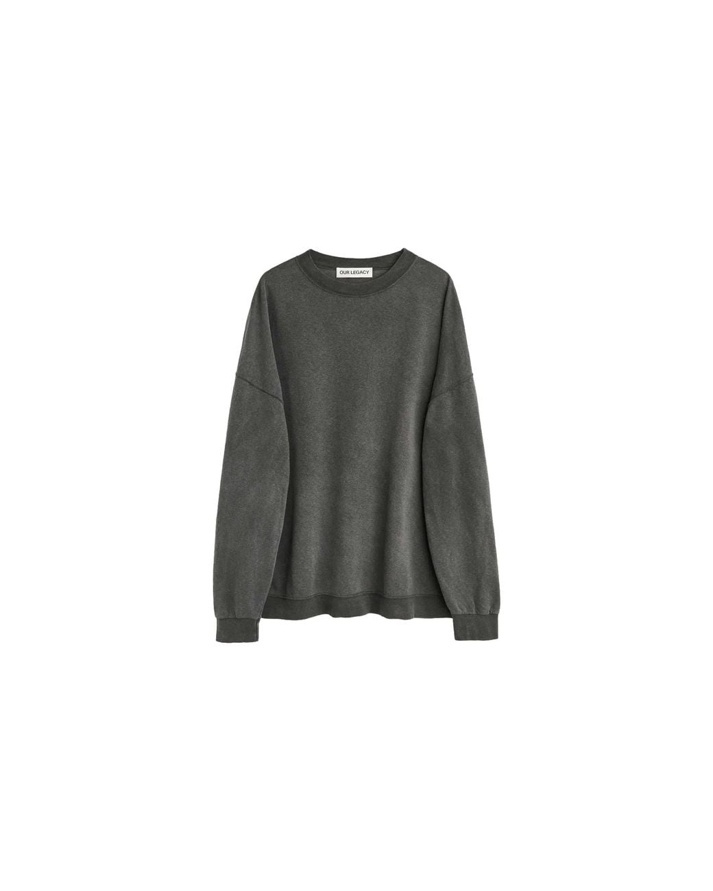 Our Legacy Black Slack Rogue Loopback Sweatshirt "Washed" M2266Sw" for men