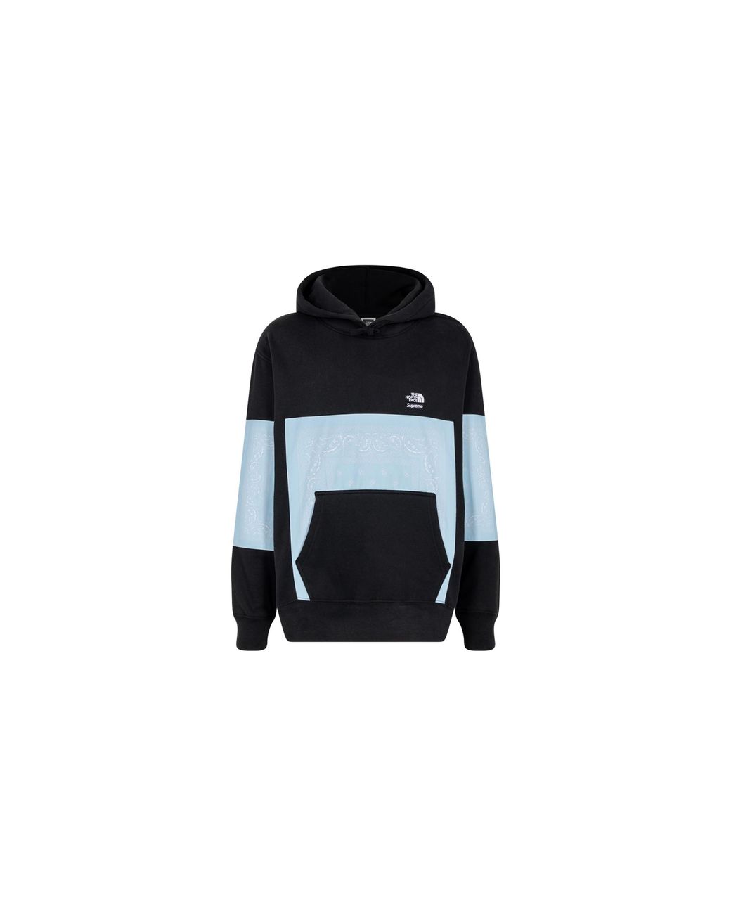 Supreme Black Tnf Bandana Hoodie "Ss22" Su12035"