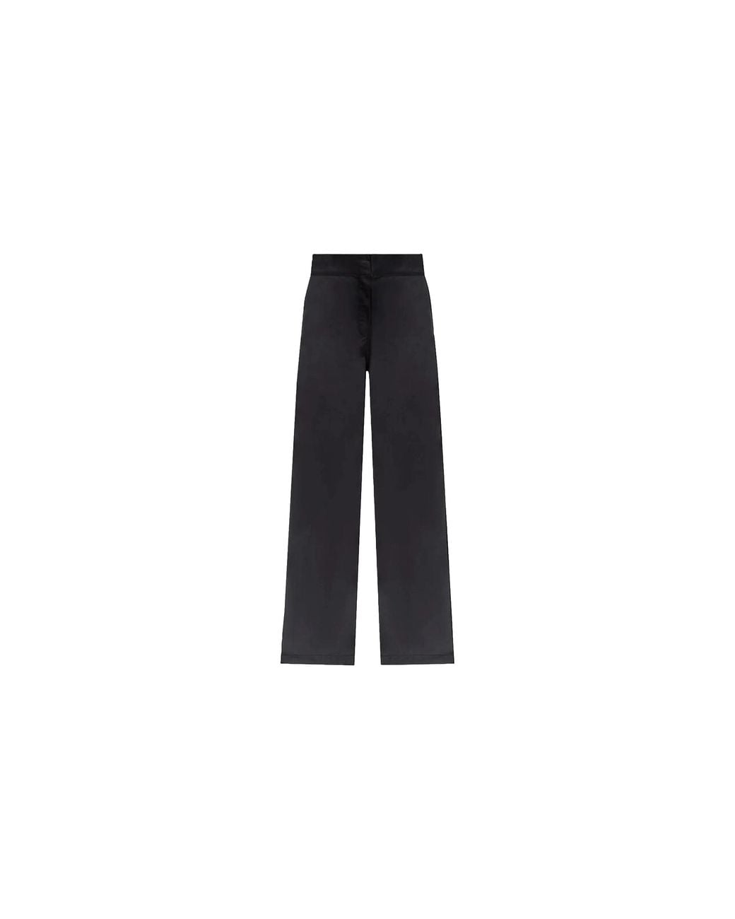 Palm Angels Black Reversed Waistband Chino Pant Pwca105S23Fab0011001" for men