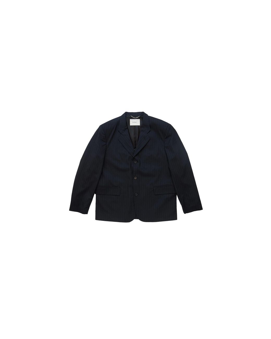 Second Layer Black Barrio Blazer Pdss25Bl01073" for men