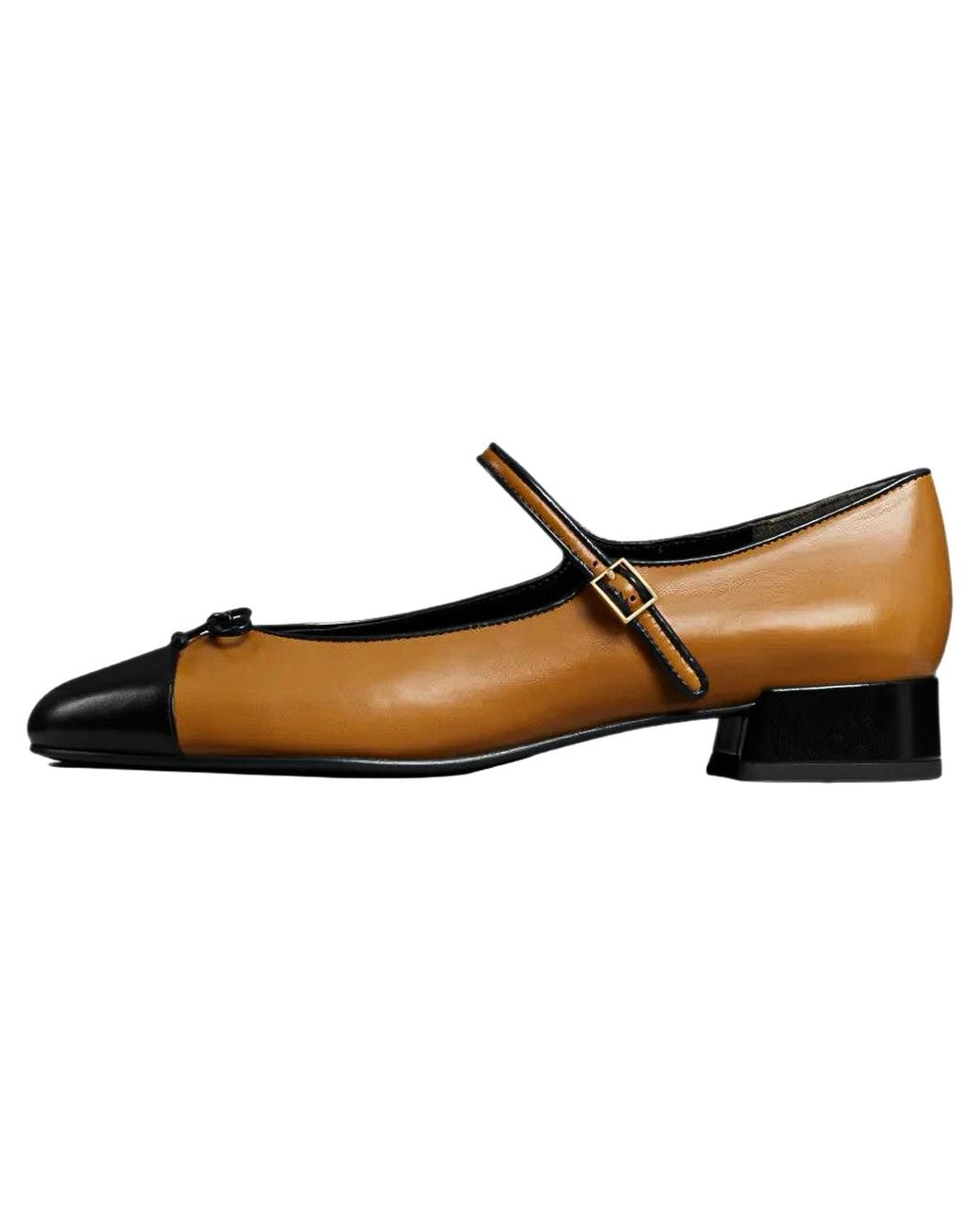 Tory Burch Black Cap-Toe Mary Jane "Walnut Perfect" 187991 201"