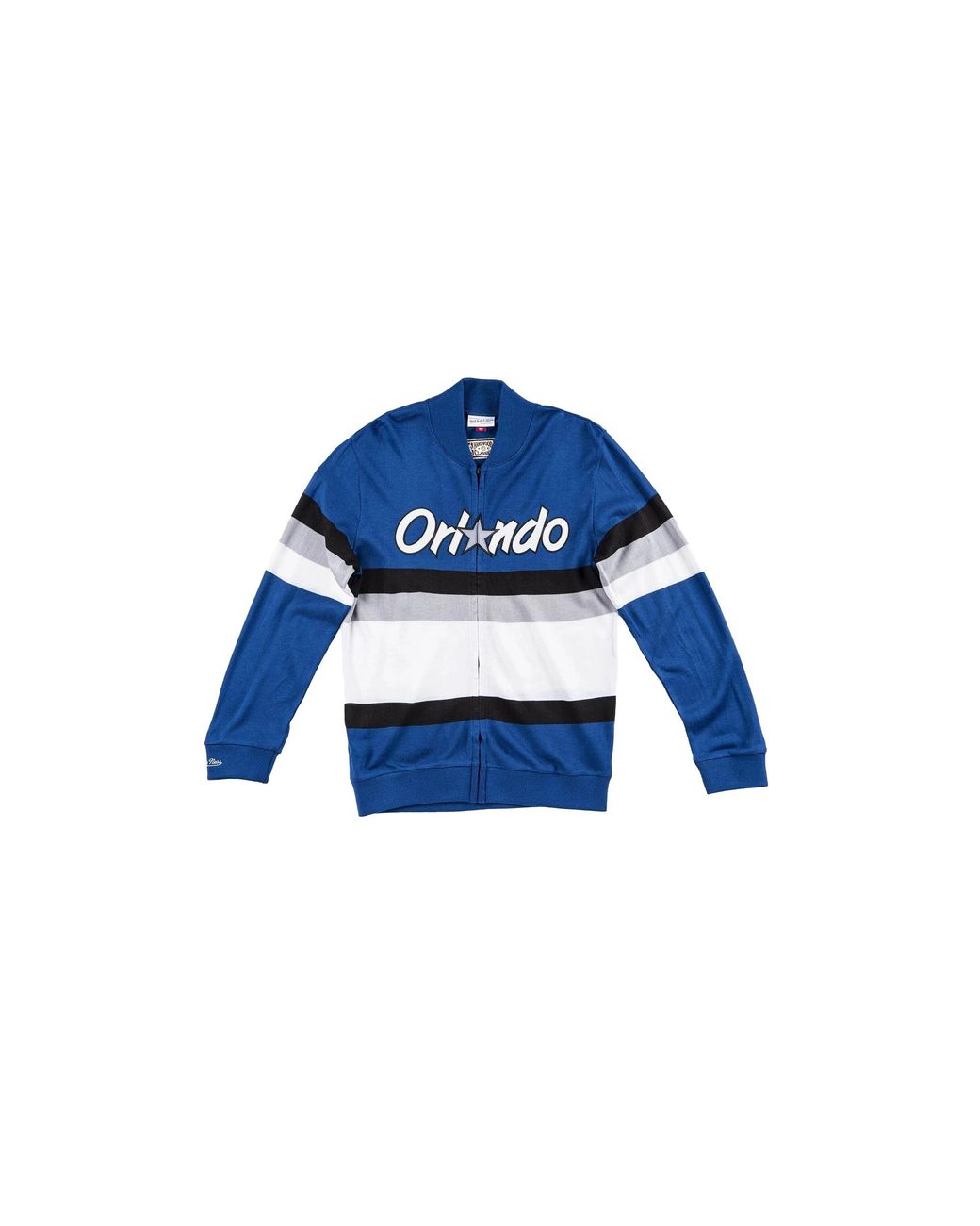Mitchell & Ness Blue Nba Front Stripe Full Zip Sweater "Orlando Magic for men