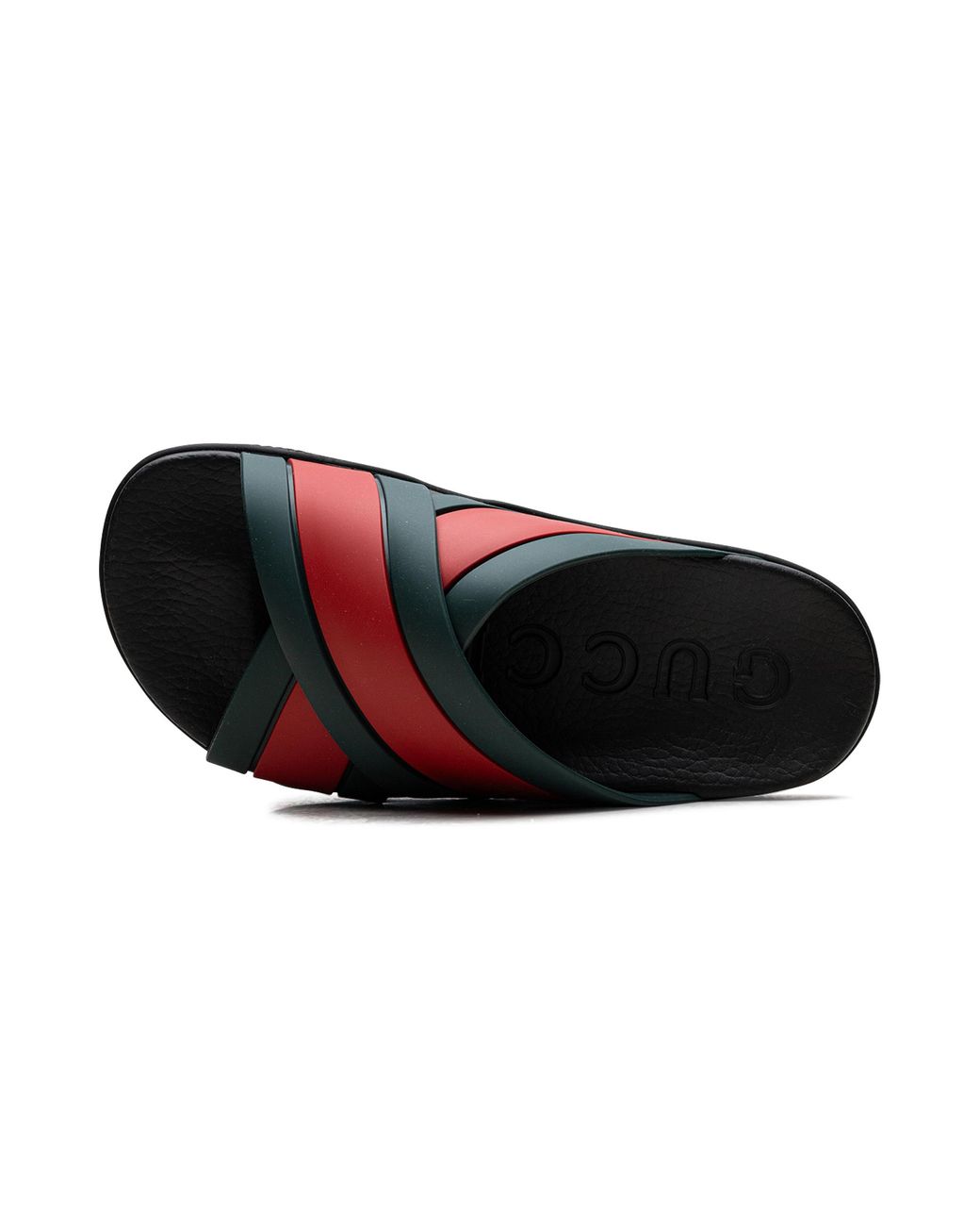 Gucci Black Web Slide Rubber" 627820 J8700 8460"