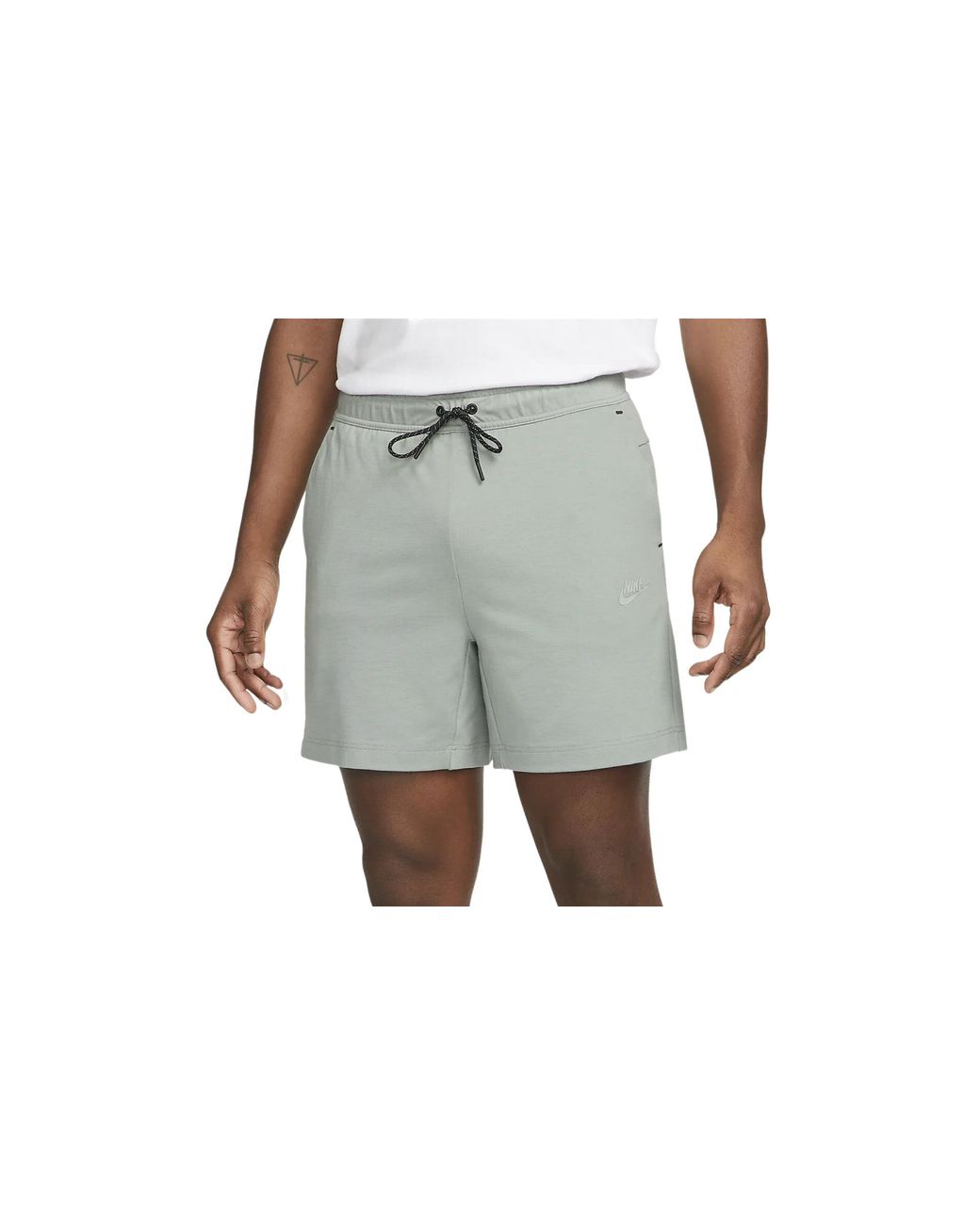 Nike Black Sportswear Tech Fleece Lightweight Shorts "Mica/Mica" Dx0828 330" for men