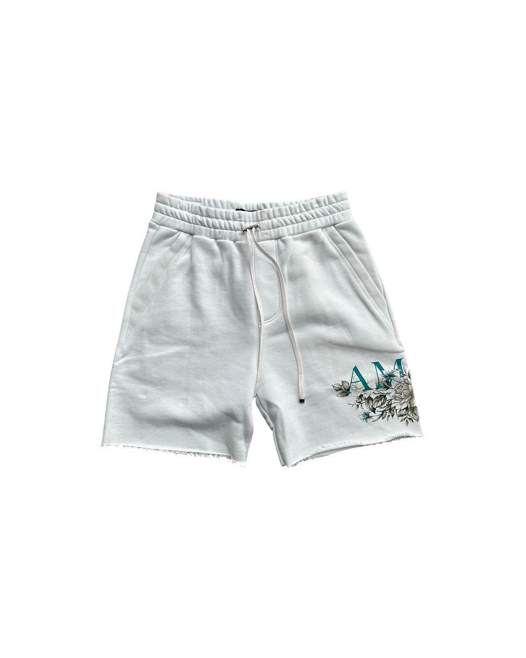 Amiri Black Floral Logo Shorts Floral" Pf23Mjp009 100" for men