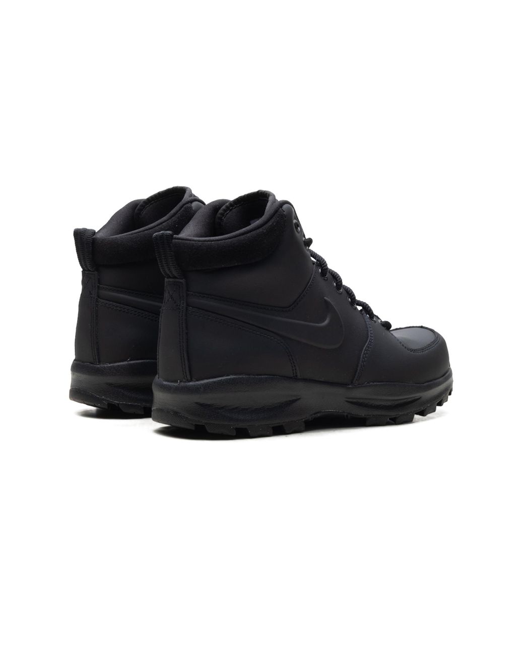 Nike Black Manoa Leather "Triple" Hf7095 001" for men