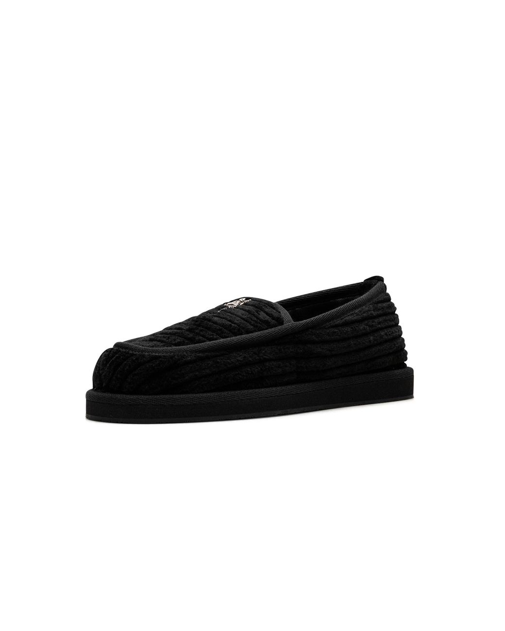 Chrome Hearts Black Dagger Corduroy Slip On Loafers Chrm0065" for men