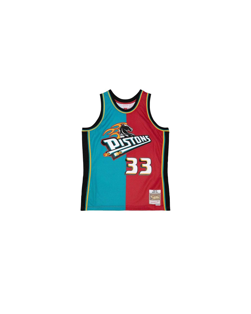 Mitchell & Ness Black Split Swingman Jersey "Nba Detroit Pistons 1999 Grant Hill" Smjy4845 Dpi99Ghirdtl" for men