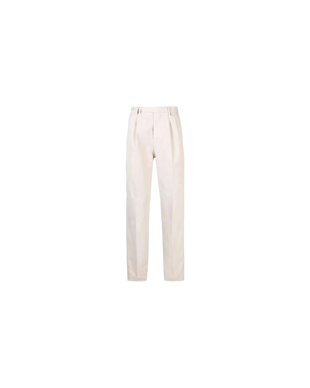 Brunello Cucinelli Black Pleated Tailored Trousers "Cream" Brun753" for men
