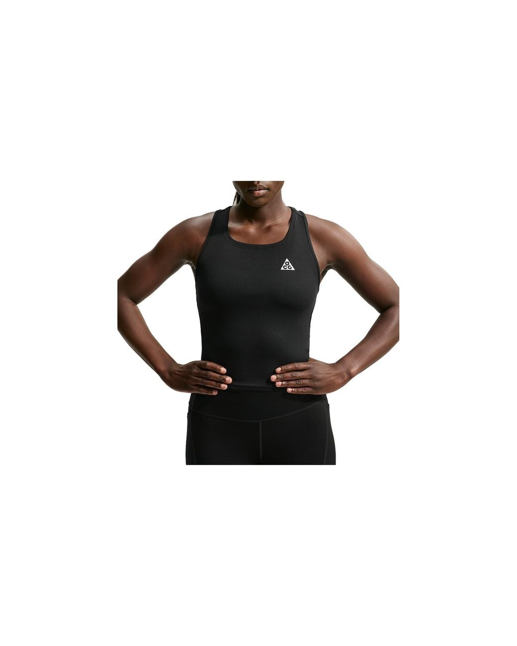 Nike Black Acg Dri-Fit Trail Running Tank Top Summit" Io9652 010"