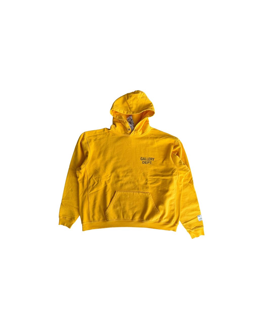 GALLERY DEPT. Yellow Logo Hoodie & Gd315" for men