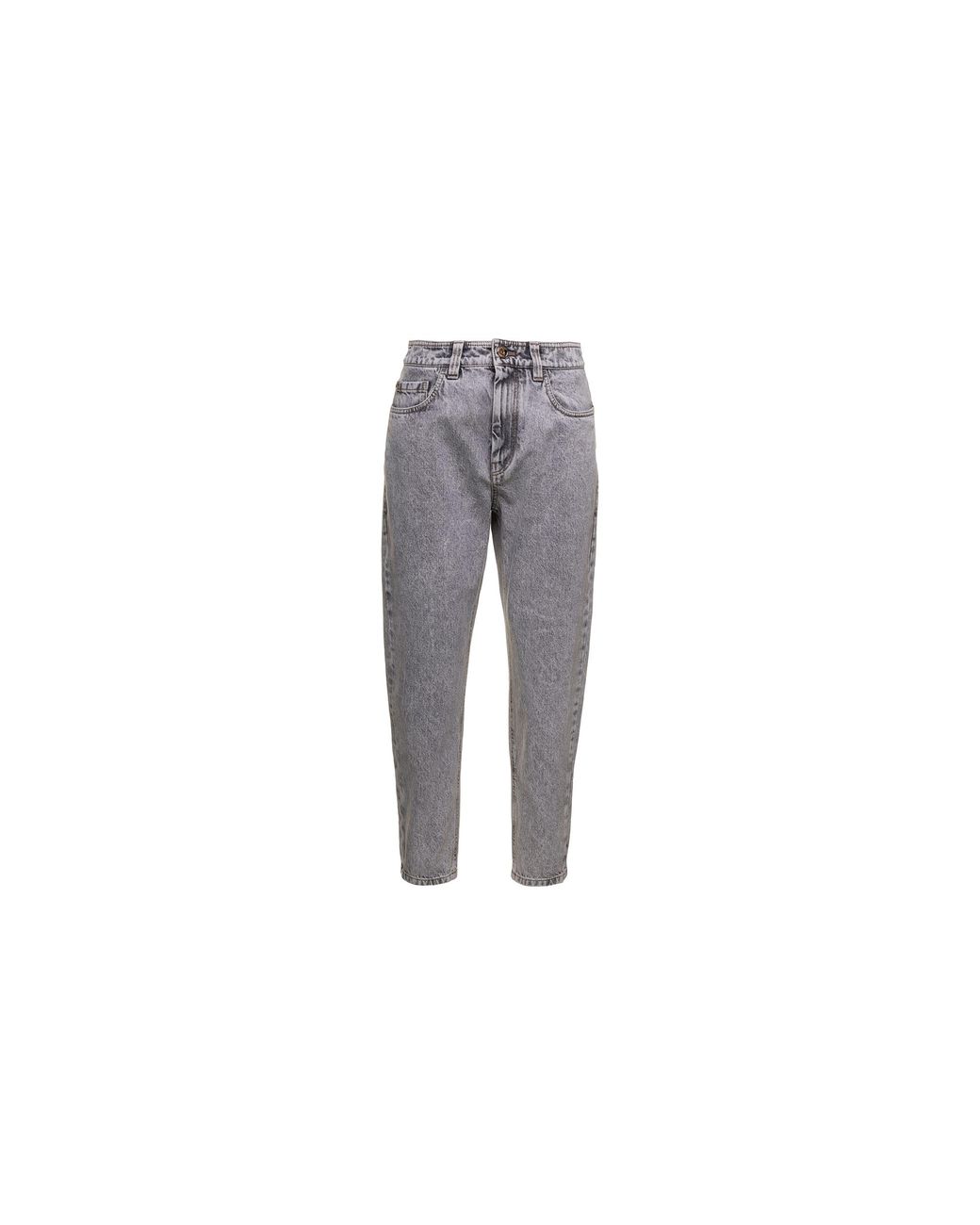 Brunello Cucinelli Black Denim Tapered Pants "Vintage Stone" Brun2651"