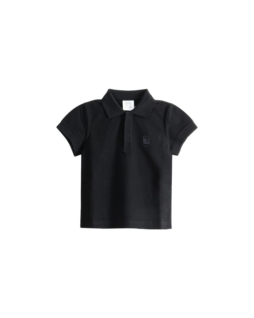 Vetements Black Front Sleeve Fitted Polo Shirt Wh27Po113B"