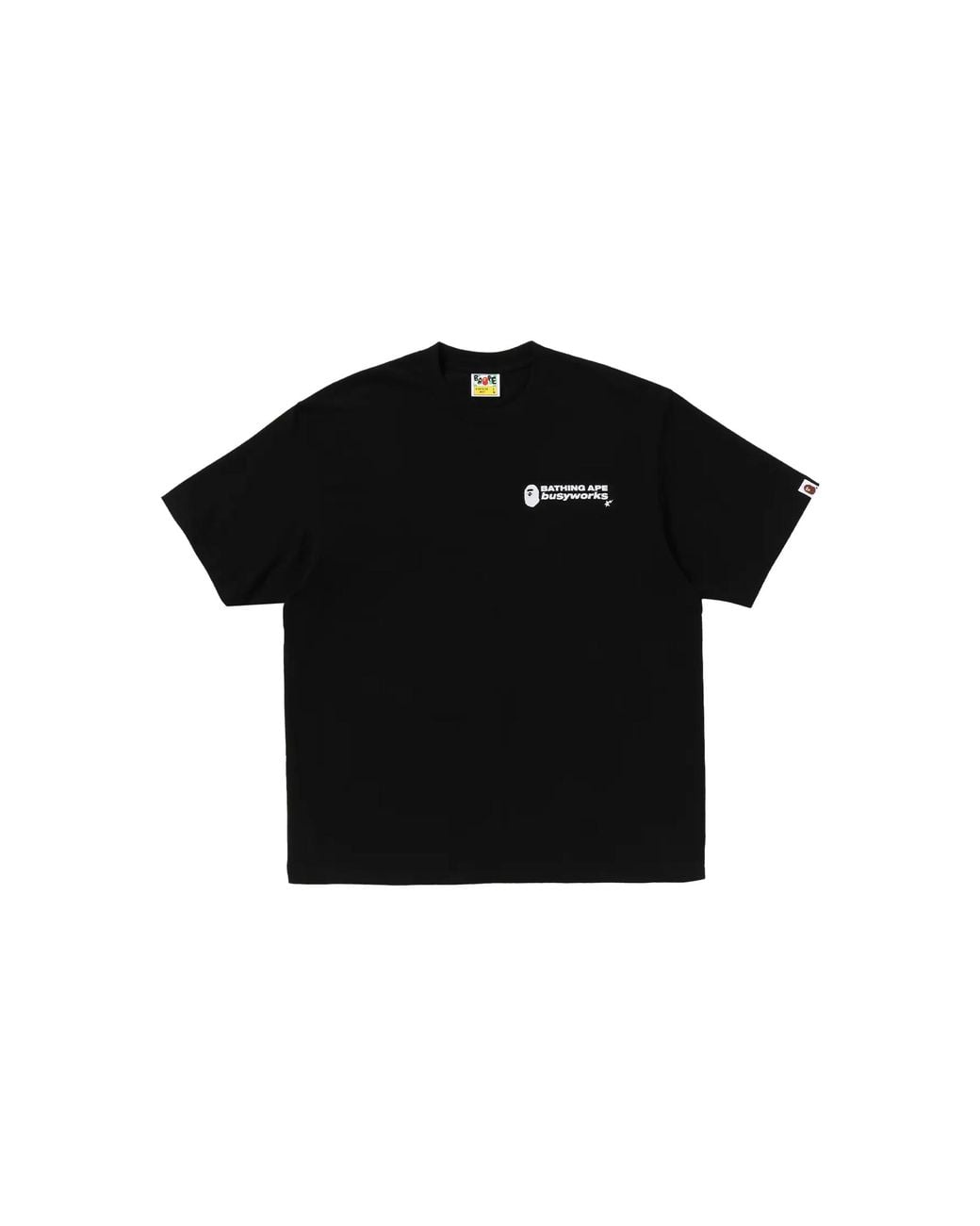 A Bathing Ape Black Logo Relaxed Fit T-Shirt #2 001Tel801327Mblk" for men