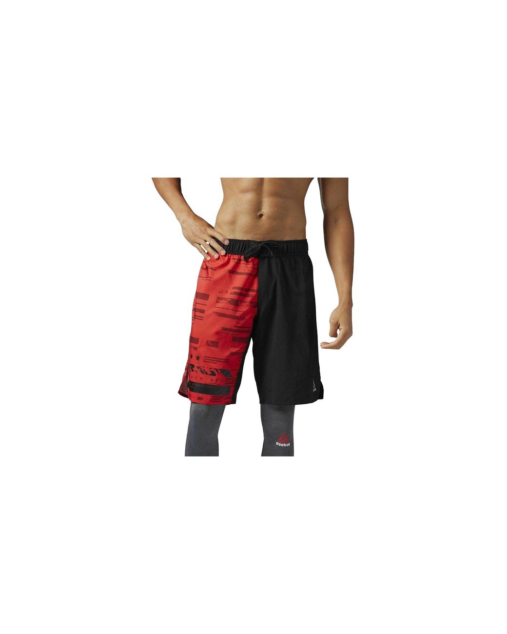 Reebok Black Workout Ready Graphic Board Short Prime" Bk2938" for men