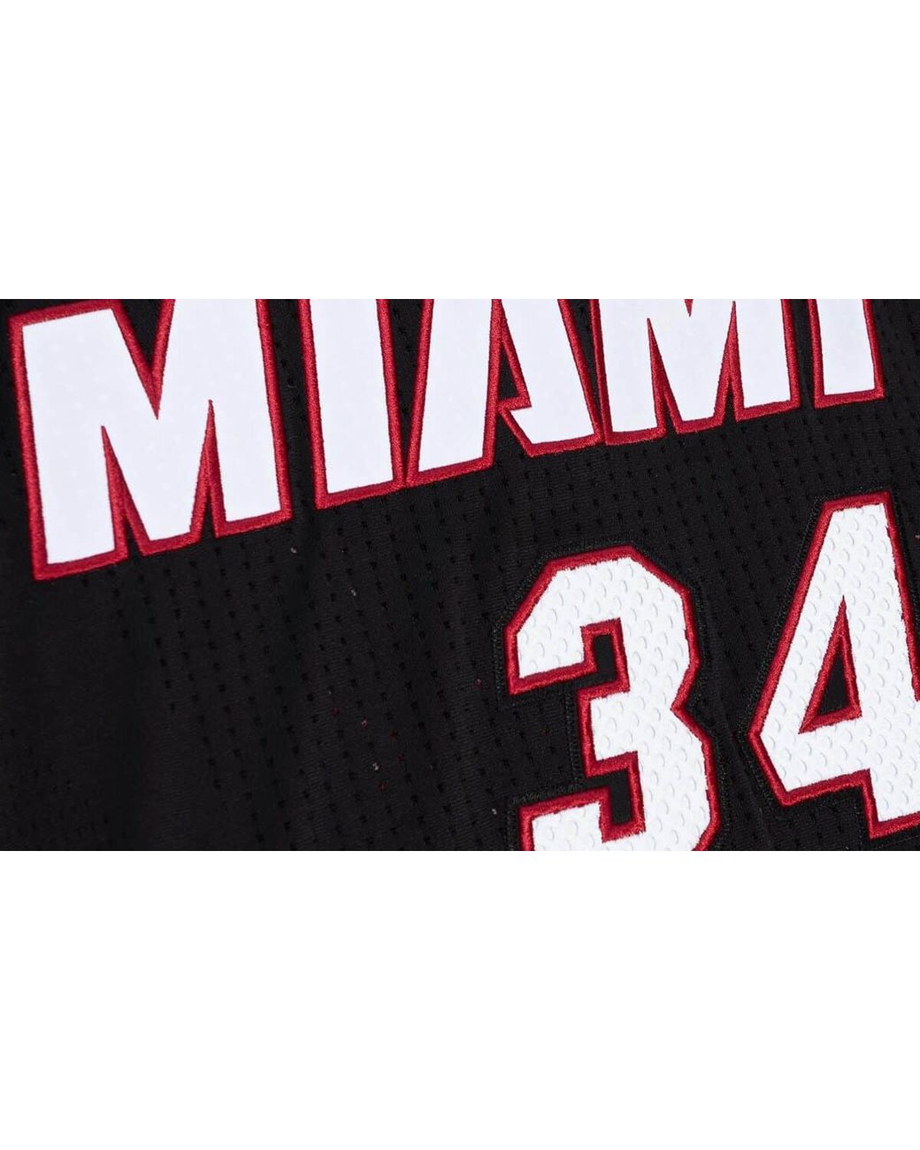 Mitchell & Ness Black Road Finals Jersey "Nba Miami Heat 2012 Ray Allen" Ajy44943 Mhe12Ralblck" for men