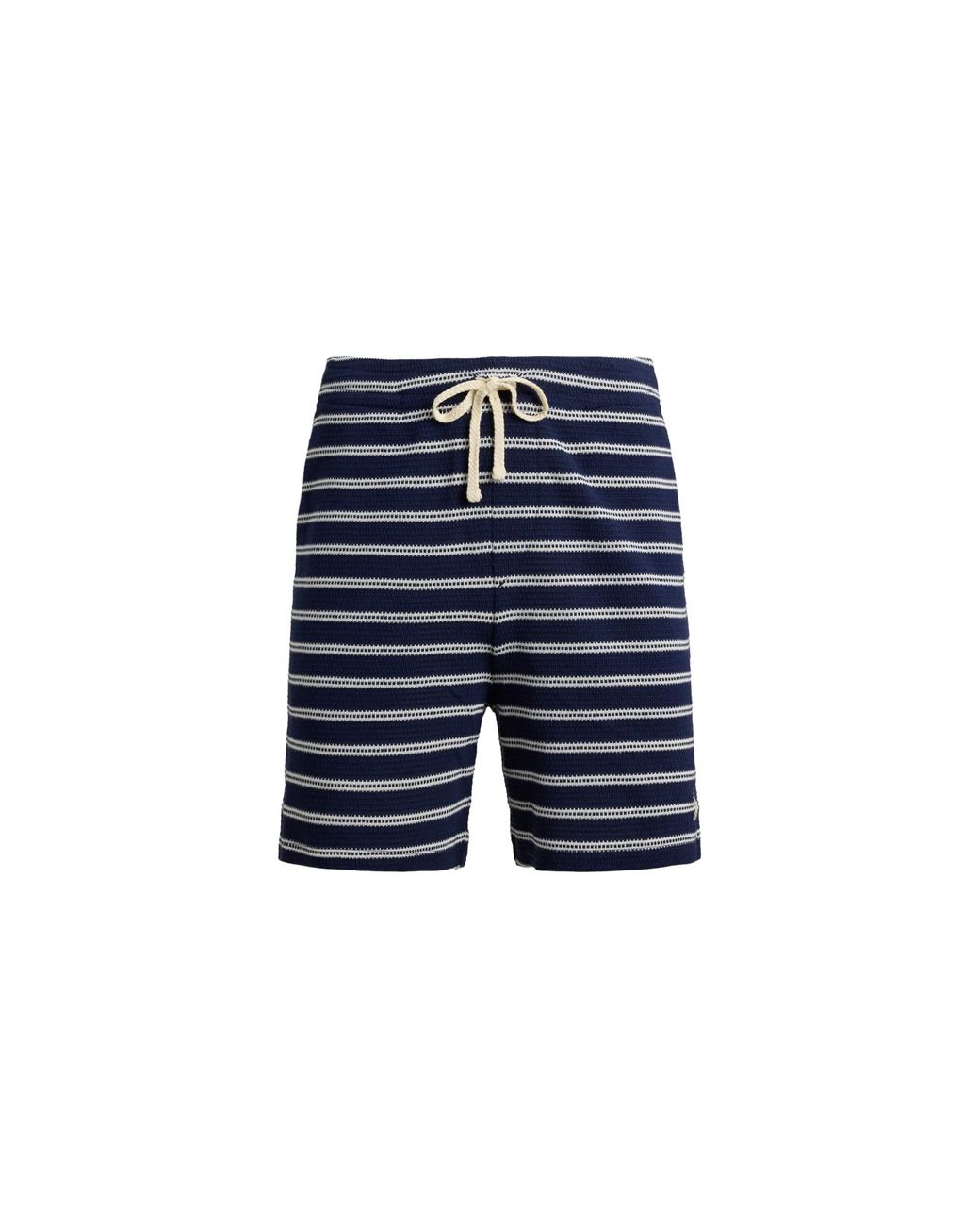 Polo Ralph Lauren Blue Pointelle Ribbed Shorts "Newport Pale Cream" 710B14506002" for men