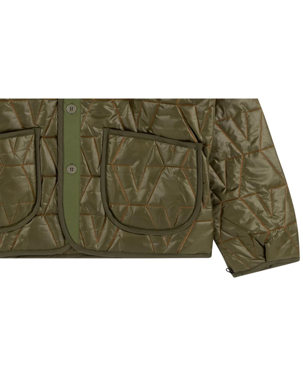 Vlone(GOAT) Green Quilted Jacket Vl0008" for men
