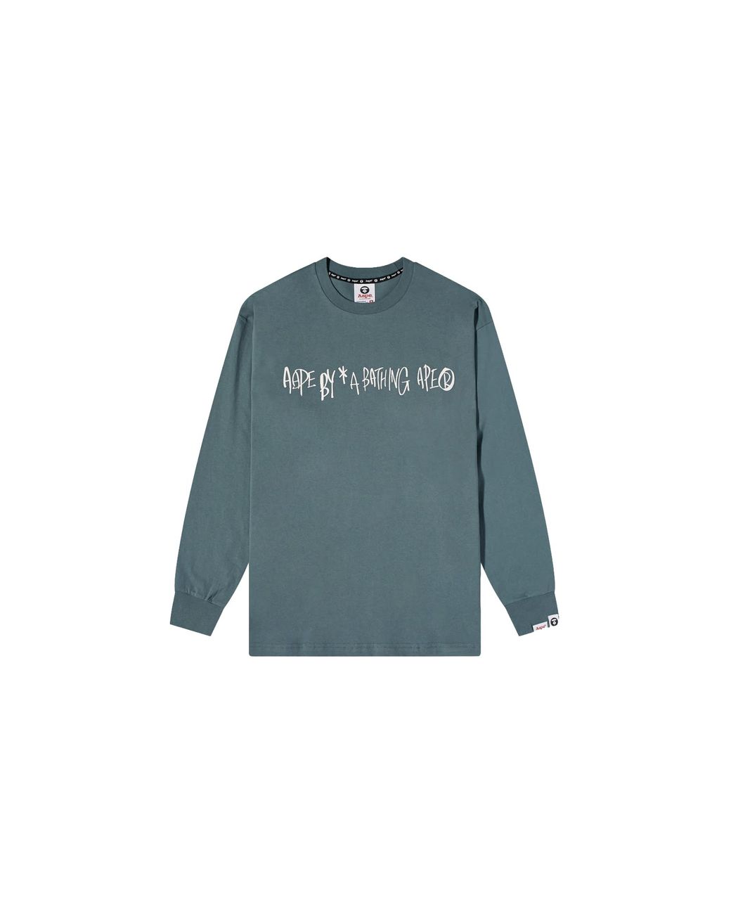 A Bathing Ape Blue Aape Record Logo Long Sleeve Sweatshirt Pk_Kagw9O" for men