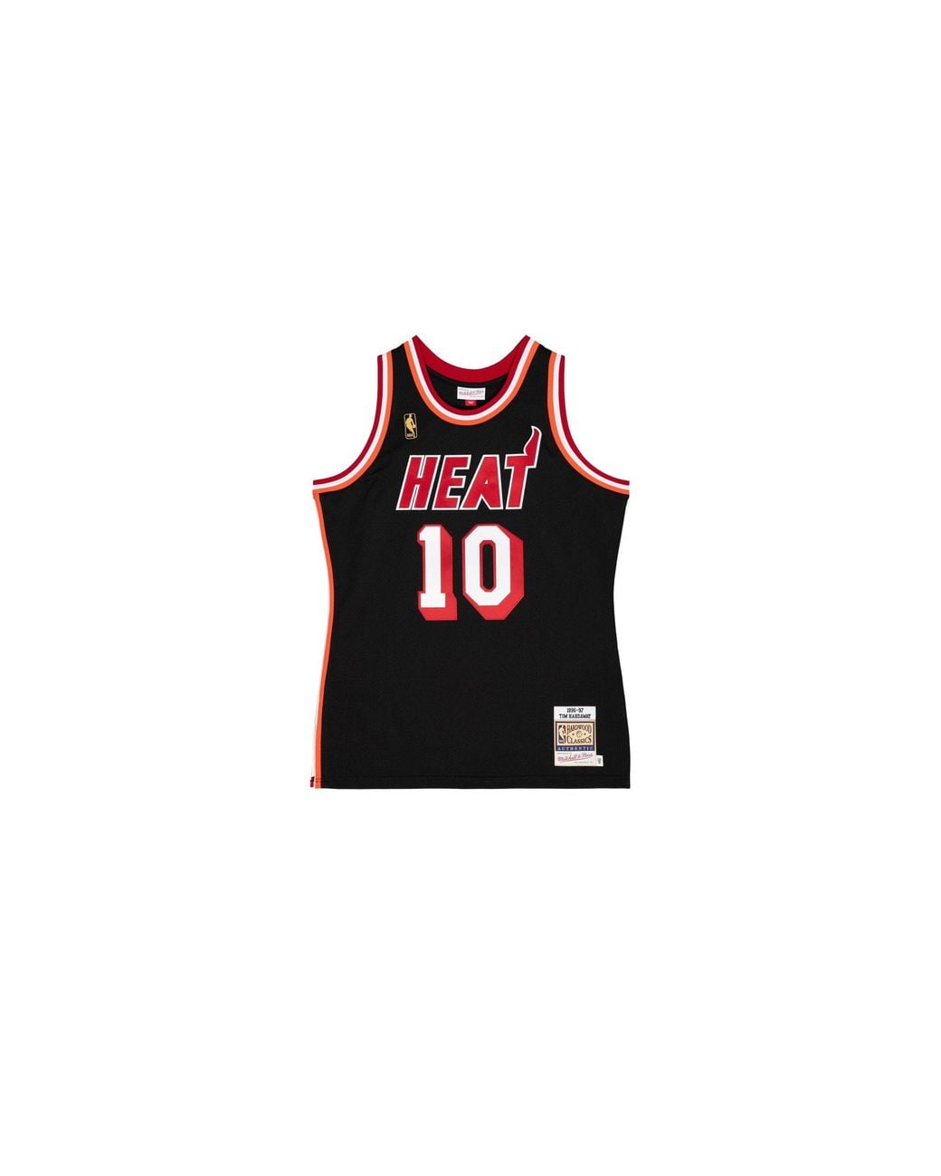 Mitchell & Ness Black Authentic Jersey "Nba Miami Heat 96 Tim Hardaway" Ajy4Cp19142 Mheblck96Tha" for men