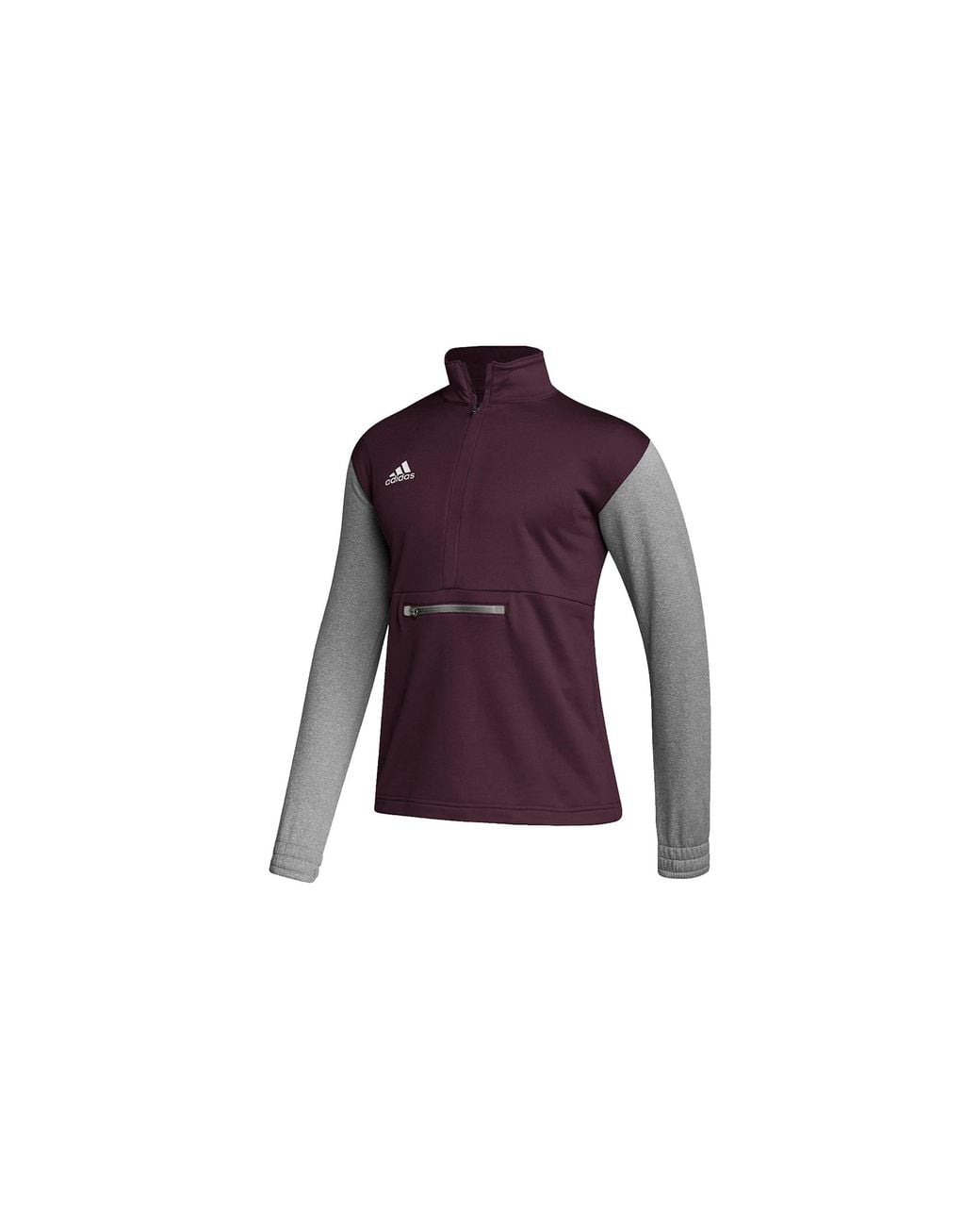 Adidas Black Team Issue Quarter-Zip Jacket "Team Medium Heather Hi3072" for men