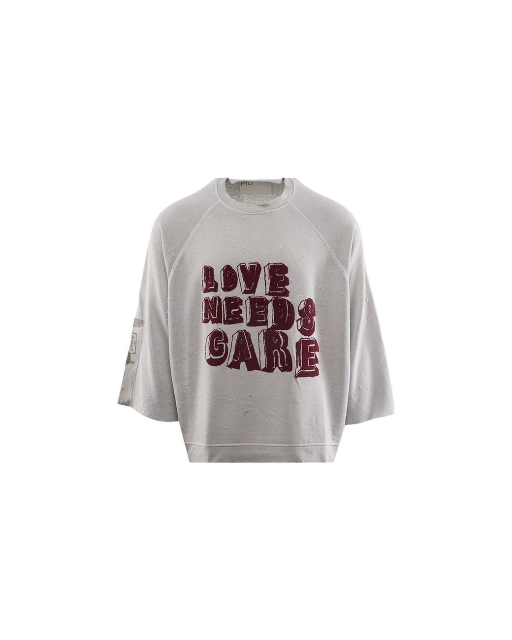 PALY Black Love Needs Care Crewneck A7Ba41Df" for men