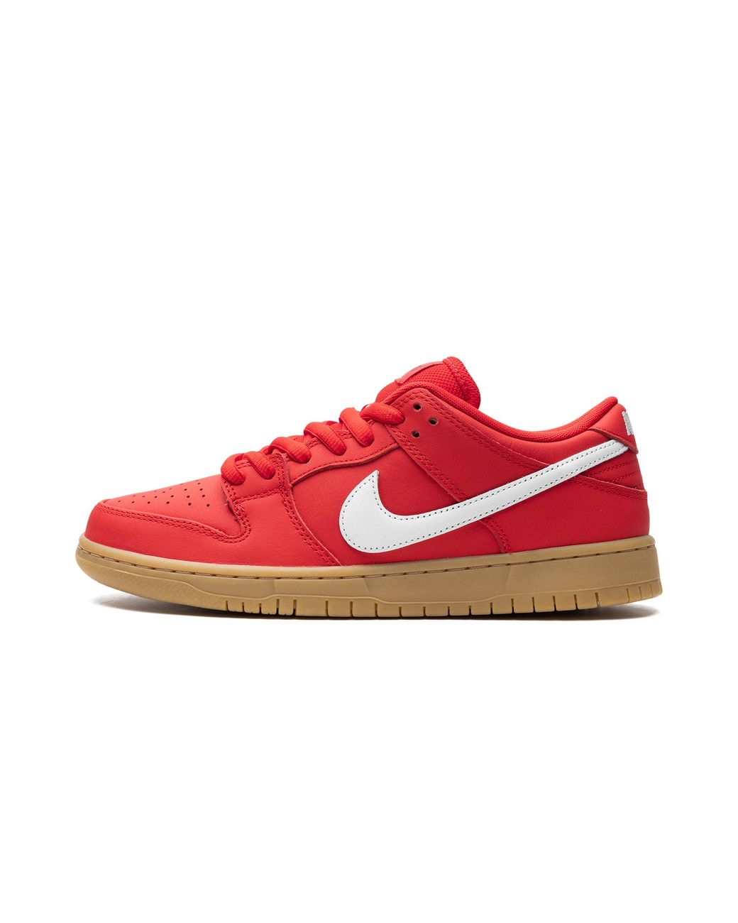 Nike Red Sb Dunk Low Pro "University Gum" Shoes for men