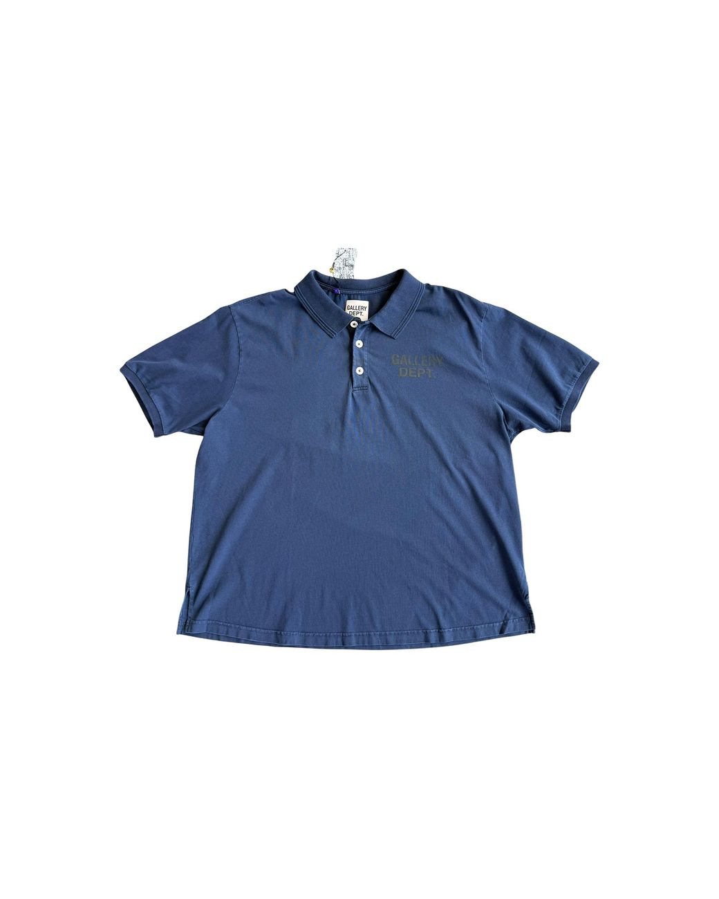 GALLERY DEPT. Blue Logo Polo T-Shirt & Gd319" for men