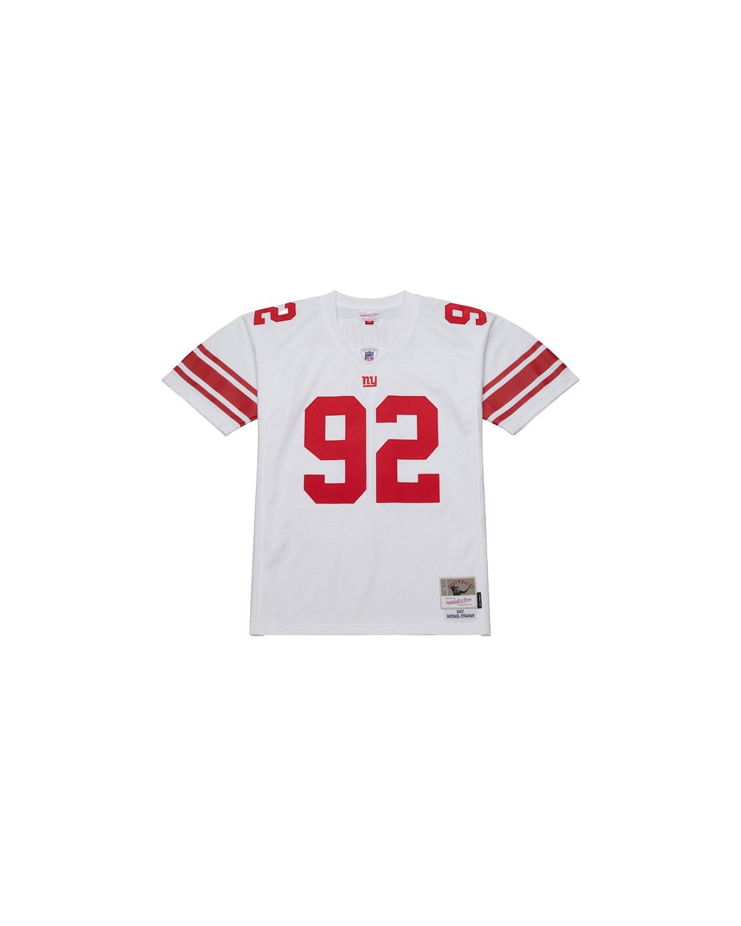 Mitchell & Ness Black Nfl Jersey Giants 2007 Michael Strahan "Giants" Lgjy6512 Nyg07Mstwhit" for men