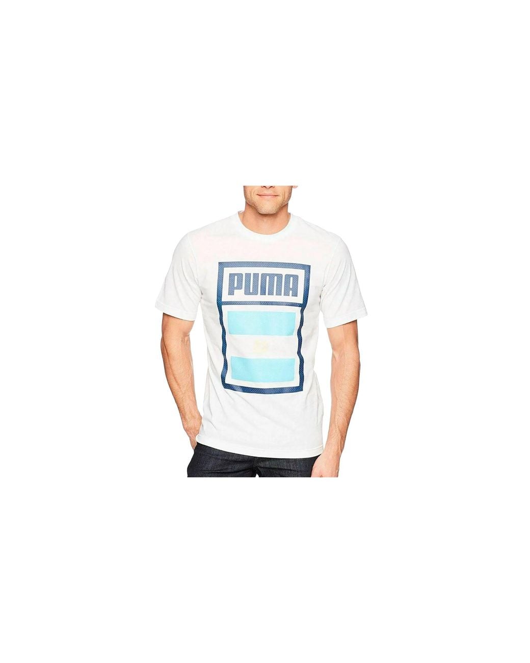 PUMA Black Forever Football Country T-Shirt "Argentina for men