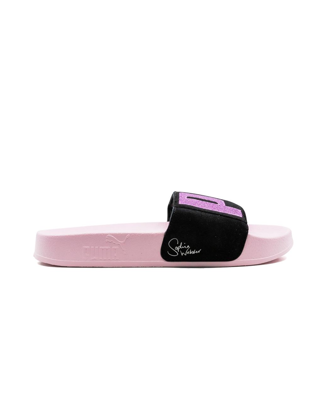 PUMA Black Leadcat Suede Slide "Sophia Webster" 363837 01"