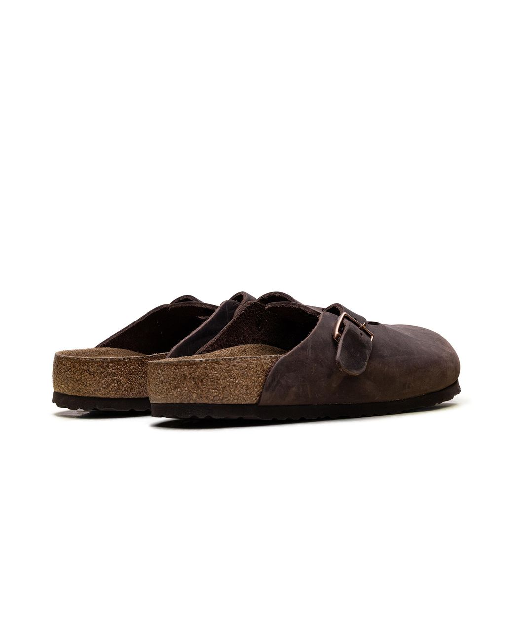 Birkenstock Black Boston Soft Footbed "Oiled Leather for men