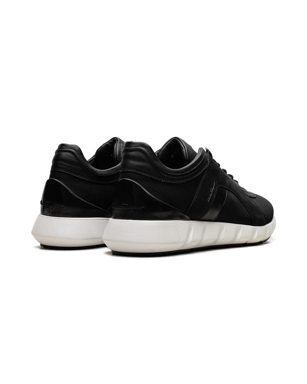 Ferragamo Black Alpe Low Top Sneakers Leather" 0686221 Tz U 53023" for men