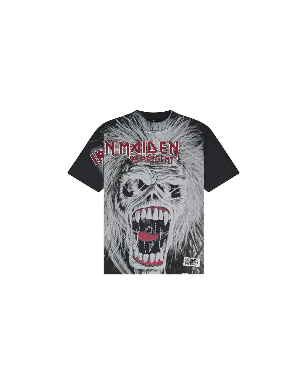 Represent Black Iron Maiden British Metal T-Shirt Mlm100588 17"