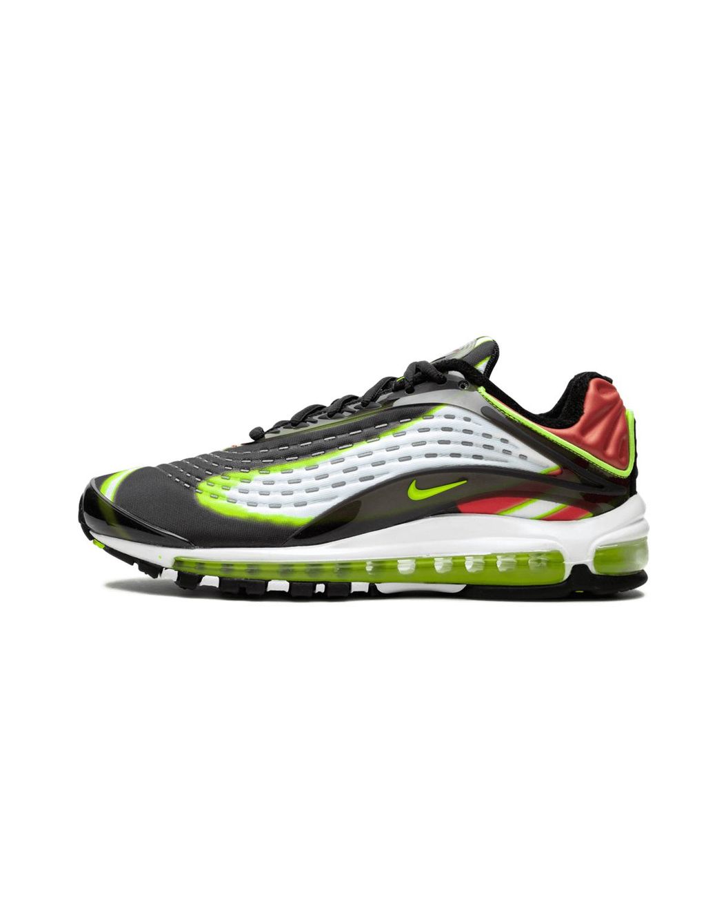 Nike Black Air Max Deluxe "Volt/Habanero" Aj7831 003" for men