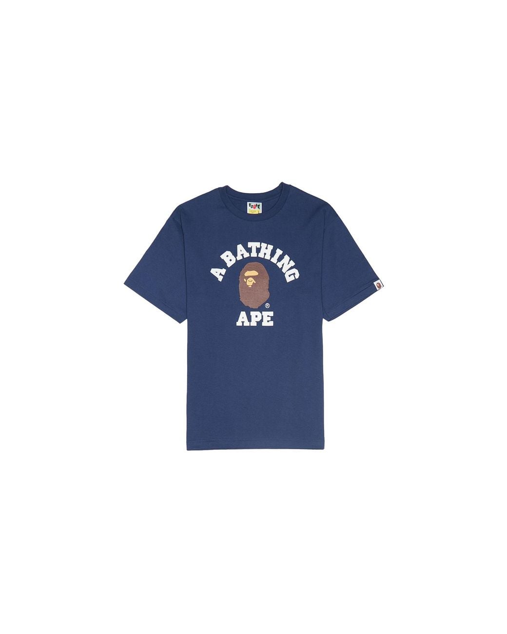 A Bathing Ape Blue College T-Shirt (Ss24) 1K80 110 001" for men